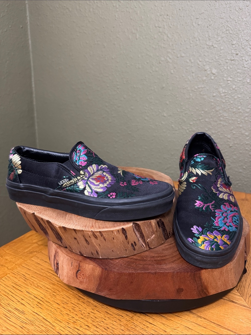 Vans Classic Slip on Festival Satin Sneakers